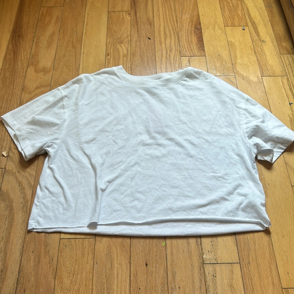 Wild fable white crop top